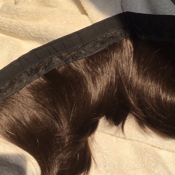 DK BRN BALL CAP WIG,  NWOT . - Picture 7 of 7